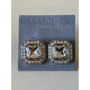 Talbots Crystal Rhinestone Cufflinks New NWT